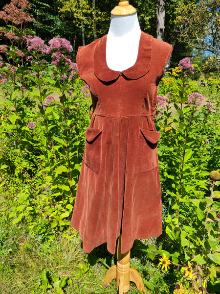 1950s Corduroy Dress – At the Sign of the Golden Scissors 1950s Corduroy Dress – At the Sign of the Golden Scissors