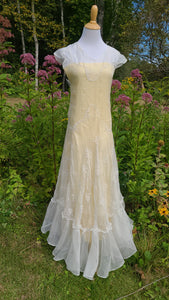 1930s Piña Cloth Evening Gown