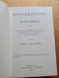 Book - House Keeping in Old Virginia