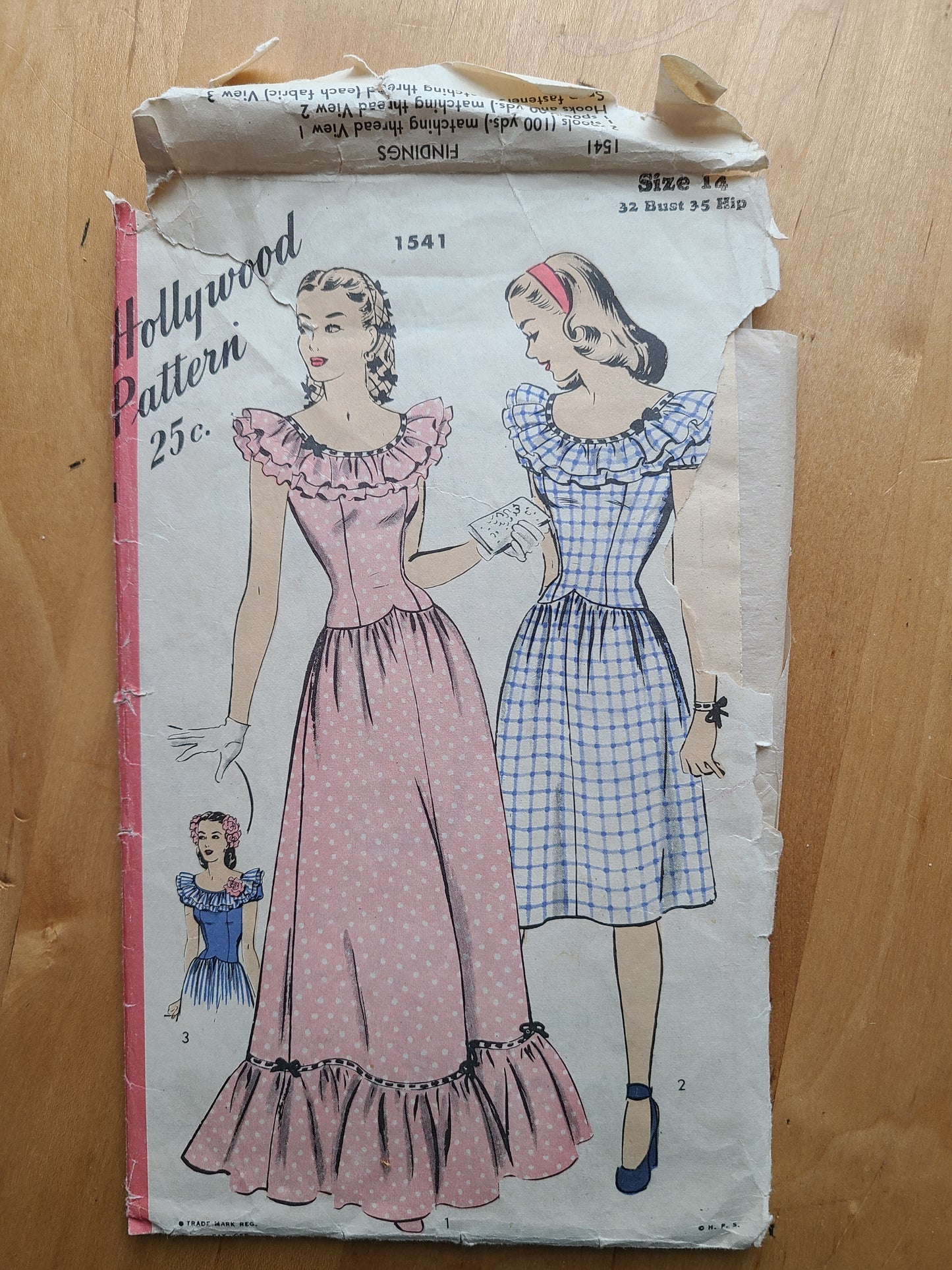 1940s Hollywood Pattern No 1541