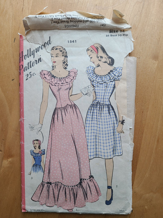 1940s Hollywood Pattern No 1541