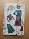 1940s Simplicity Pattern No 3182