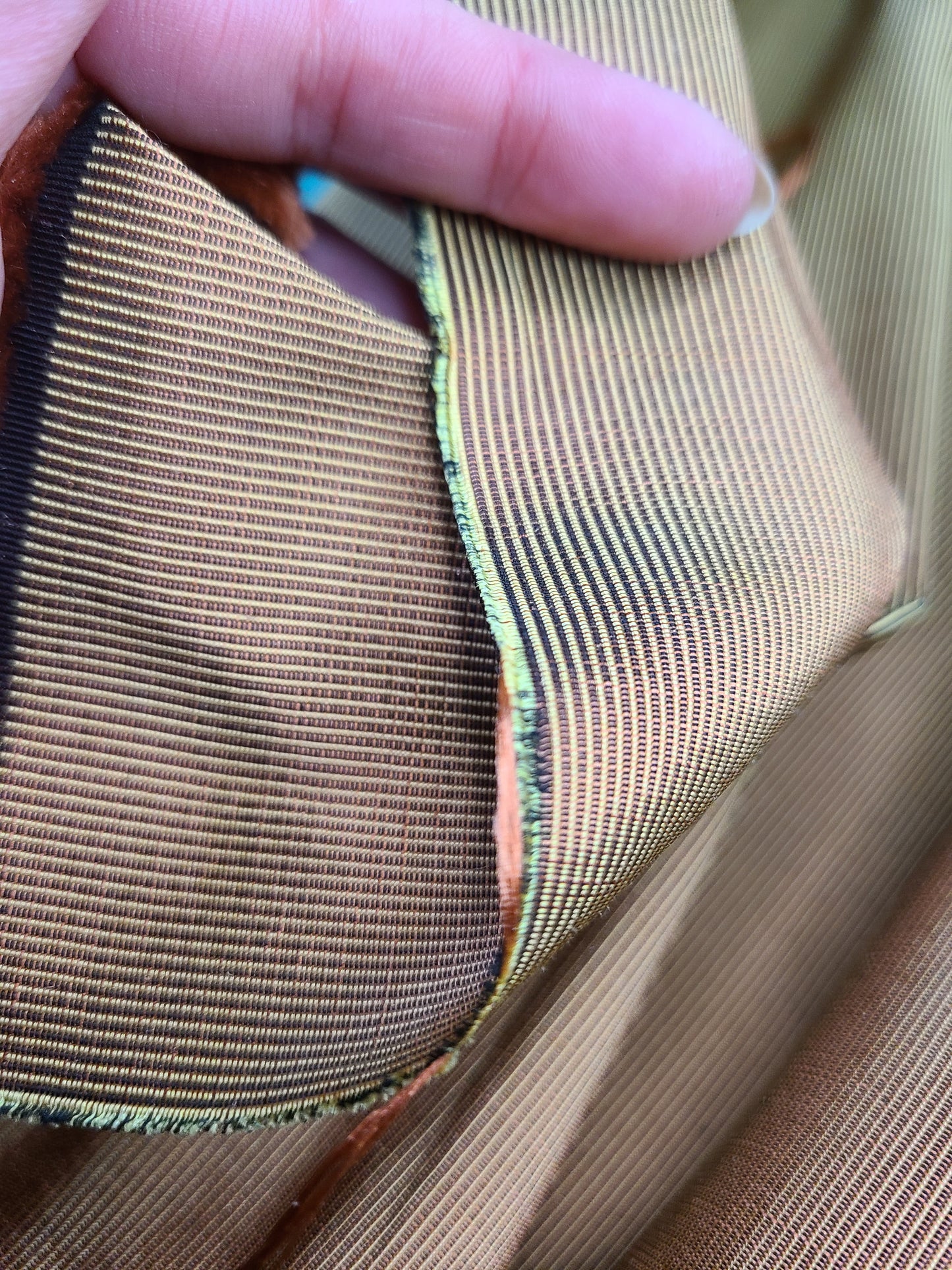 Copper Colored Silk Faille, 4 2/3 yards