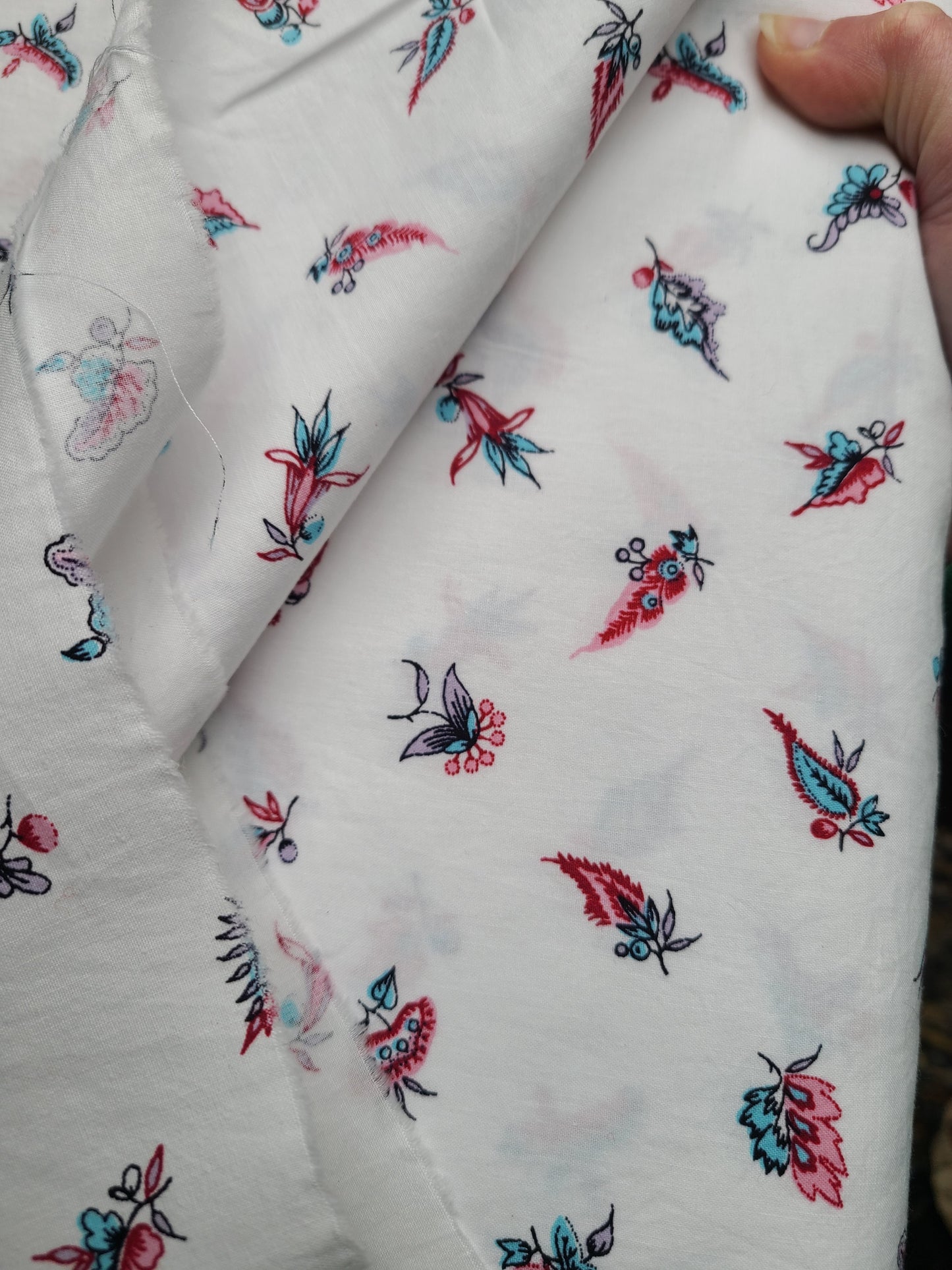 1770s Cotton Print - 7 yards, Gown length