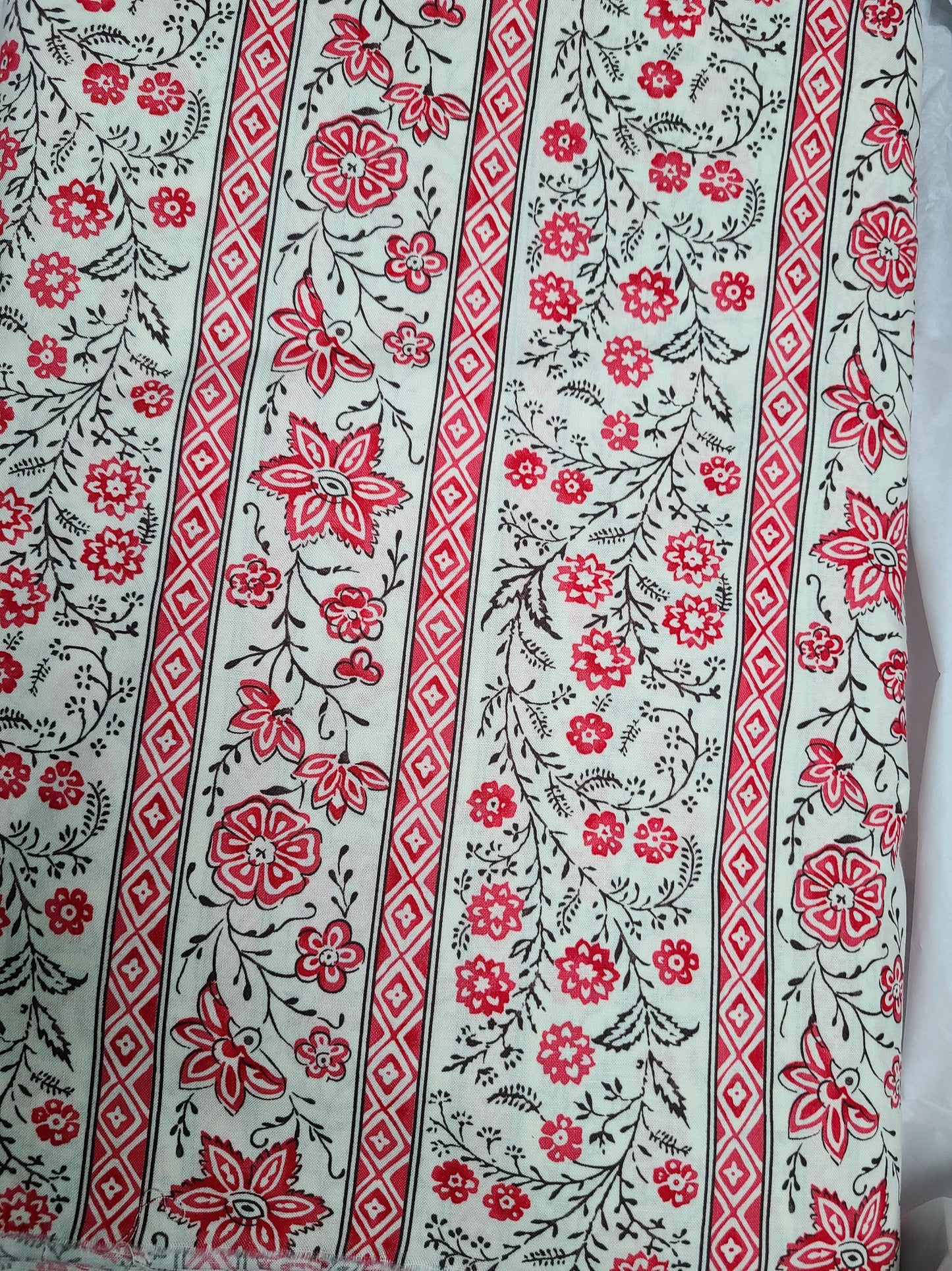 Cotton Print, "Cascading Floral" from CW