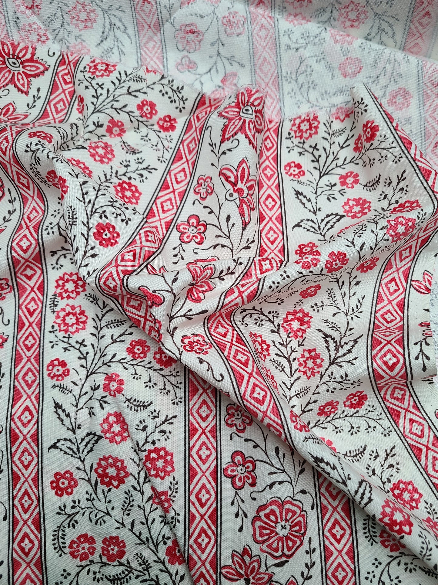 Cotton Print, "Cascading Floral" from CW