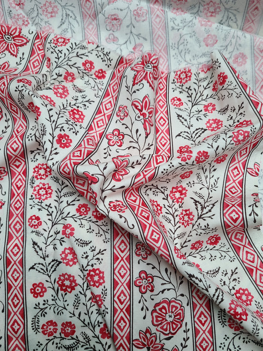 Cotton Print, "Cascading Floral" from CW