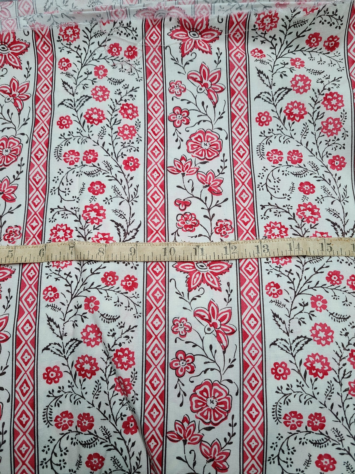 Cotton Print, "Cascading Floral" from CW
