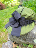 Olive Green Whalebone Bonnet