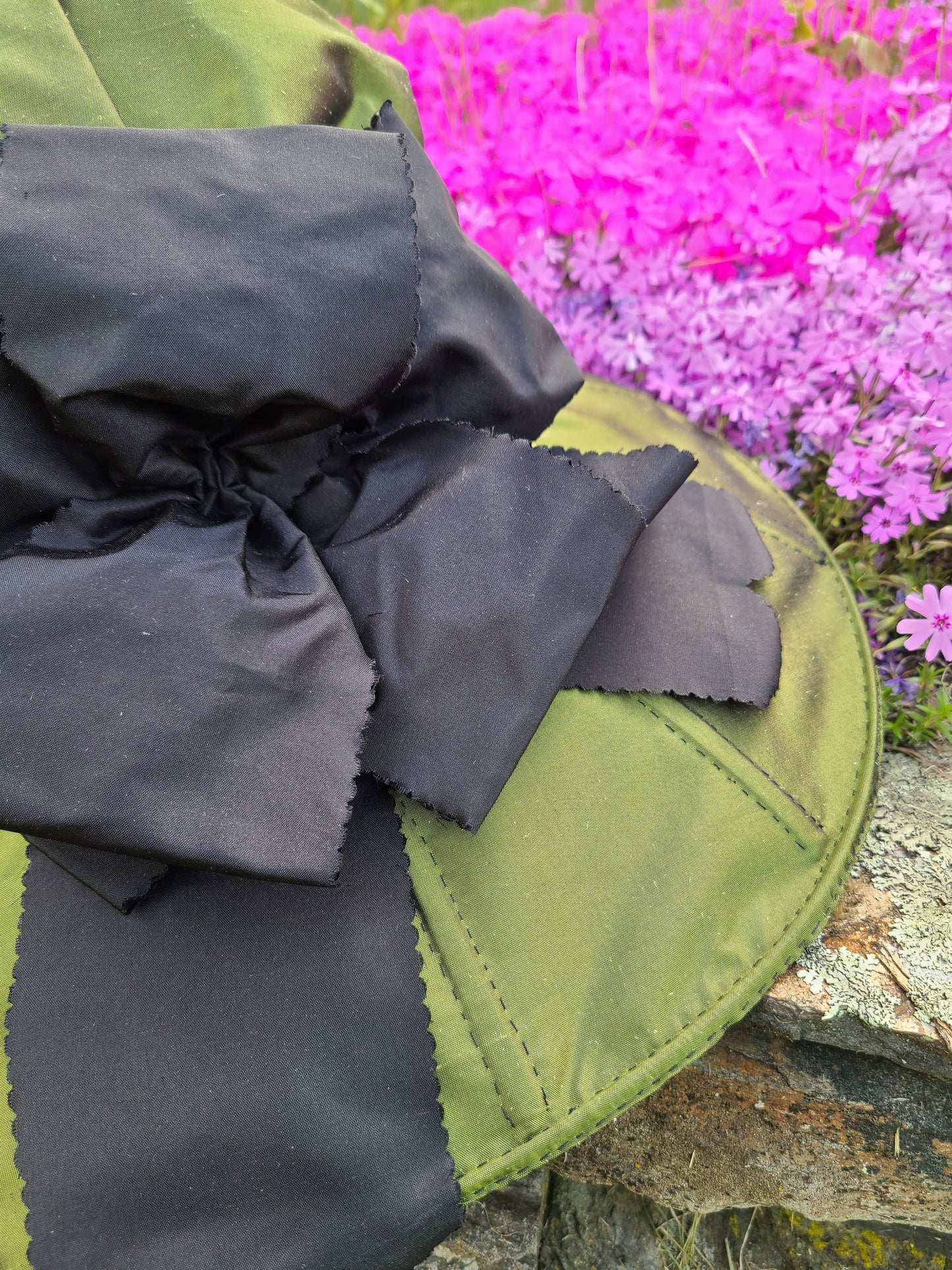Olive Green Whalebone Bonnet