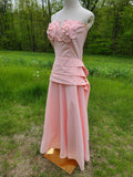 1940s Pink Evening Gown