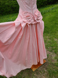 1940s Pink Evening Gown