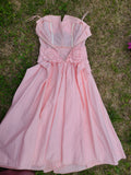 1940s Pink Evening Gown