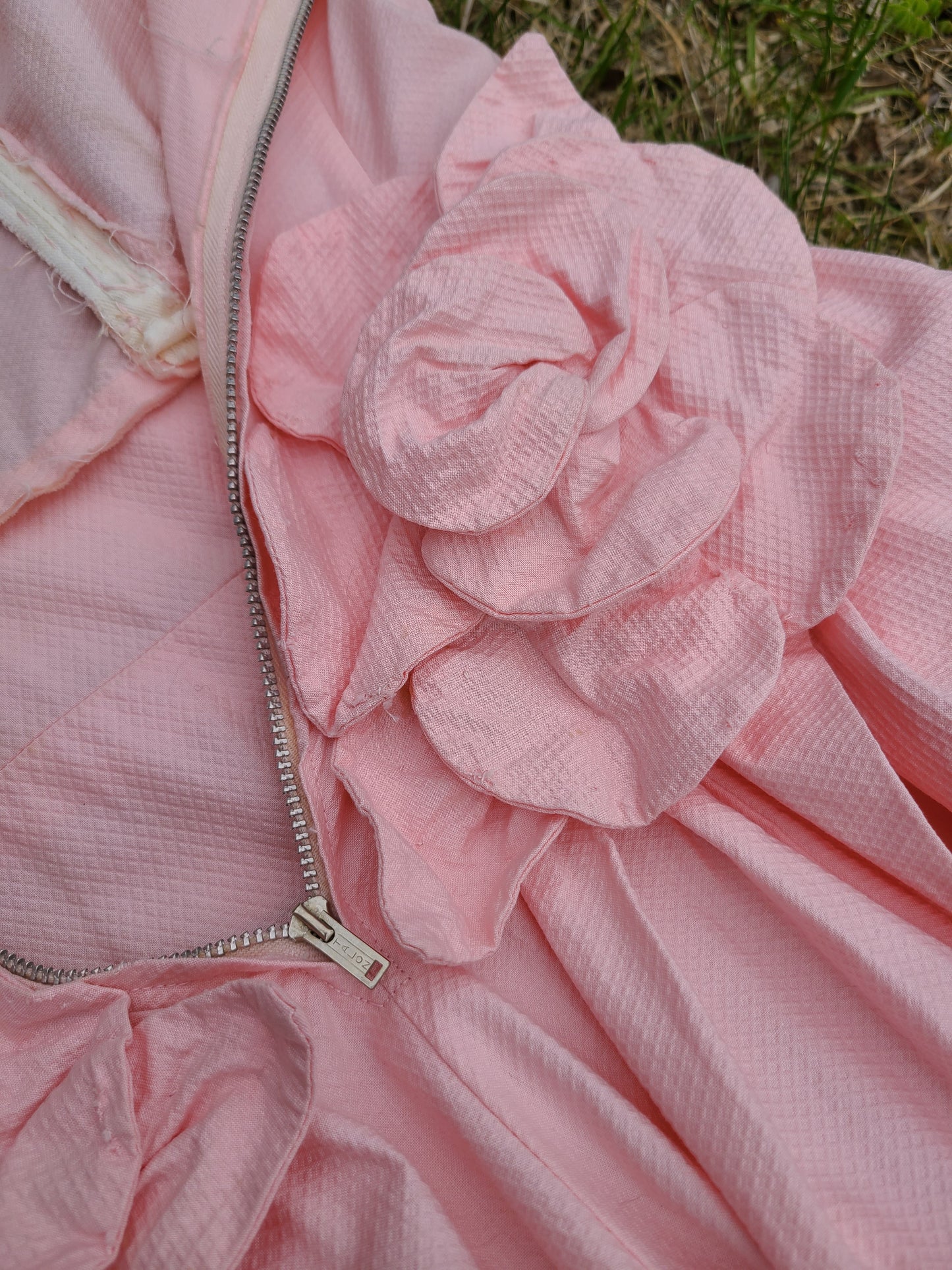 1940s Pink Evening Gown