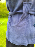 1940s Blue Workwear Blouse