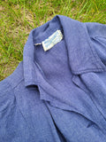1940s Blue Workwear Blouse