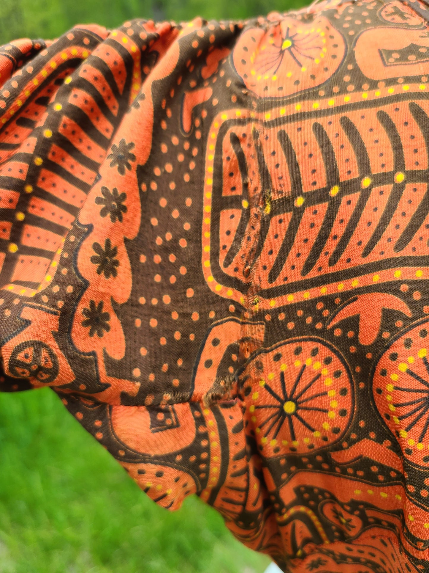 1950s Black and Orange Dress