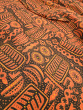 1950s Black and Orange Dress