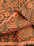 1950s Black and Orange Dress