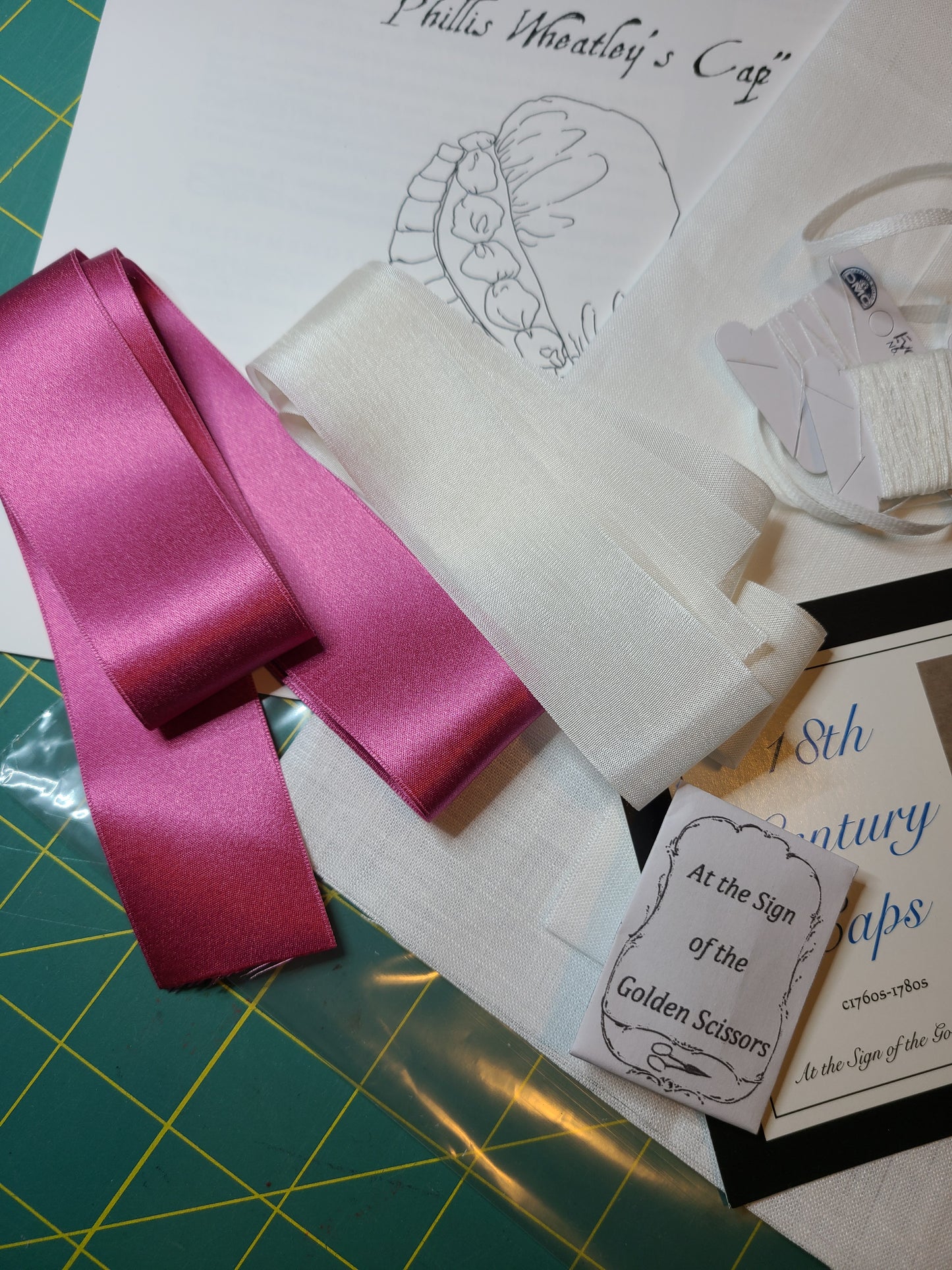 "Phyllis Wheatley" Cap Kit - Linen - Rose