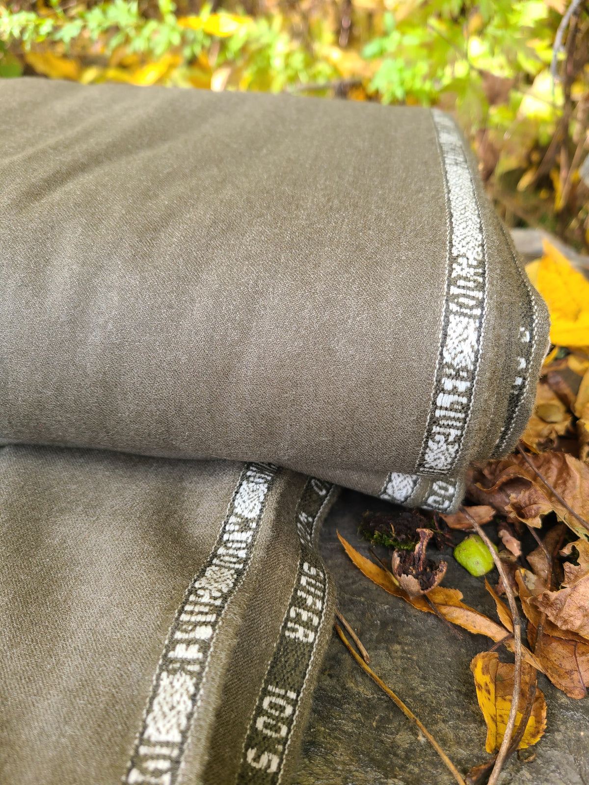Green Worsted Wool - by the yard