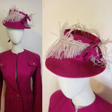 Pink Wool Tilt Hat