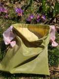 Green & Yellow Silk Workbag