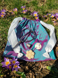Purple Changeable Silk Workbag