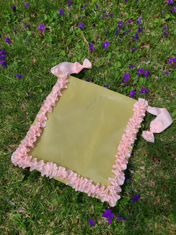 Fancy Silk Workbag - Pink & Green