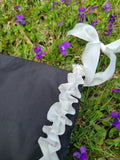 Fancy Silk Workbag - Black & White