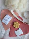 Pin Cushion Kits & Ribbon (Pink Heart)