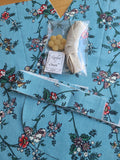 Pair of Cotton Pockets Kit - Blue Floral