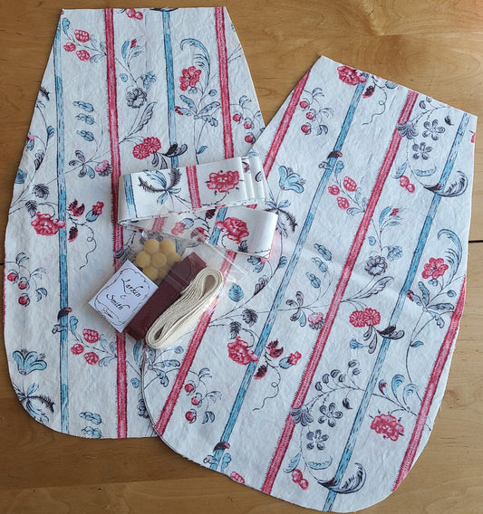Pair of Cotton Pockets Kit - Scrolling Vine