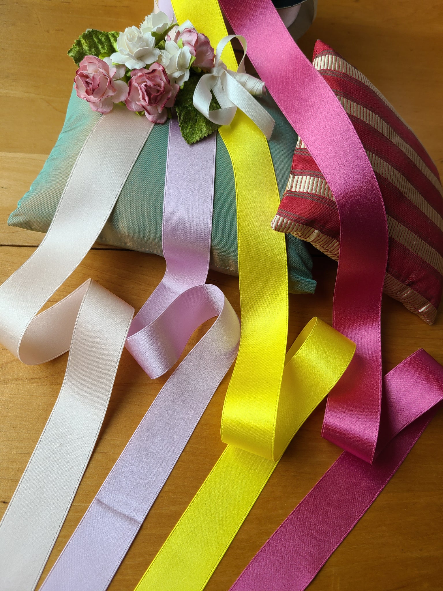 1 Inch Wide Silk Satin Ribbon – At the Sign of the Golden Scissors