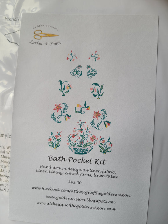 Embroidered Pocket Kit - Bath