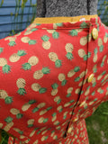 Reproduction 1940s Pinafore - Pineapple Print