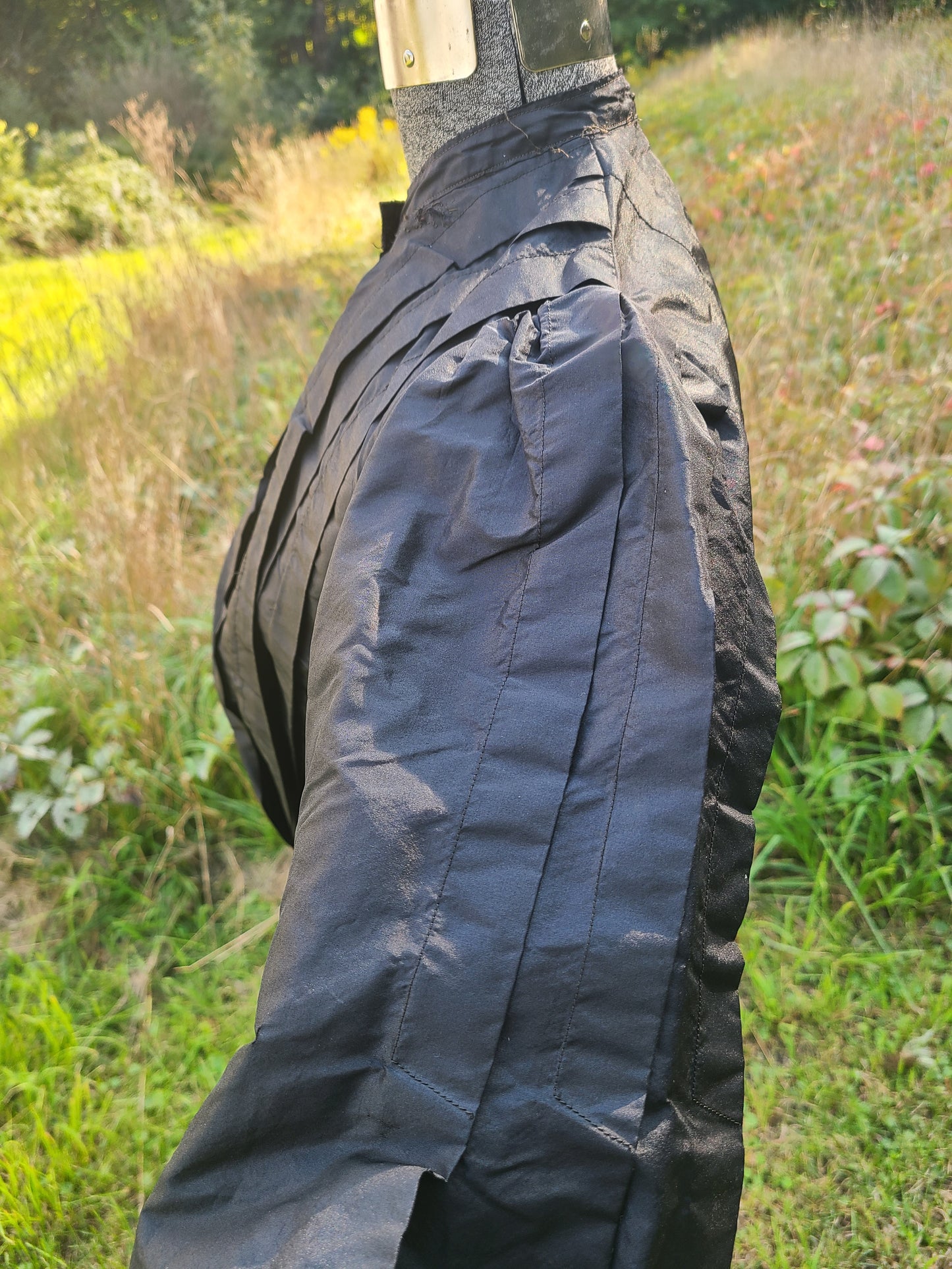 Antique Black Silk Bodice