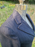 Vintage 1940s Black Pinstriped Jacket