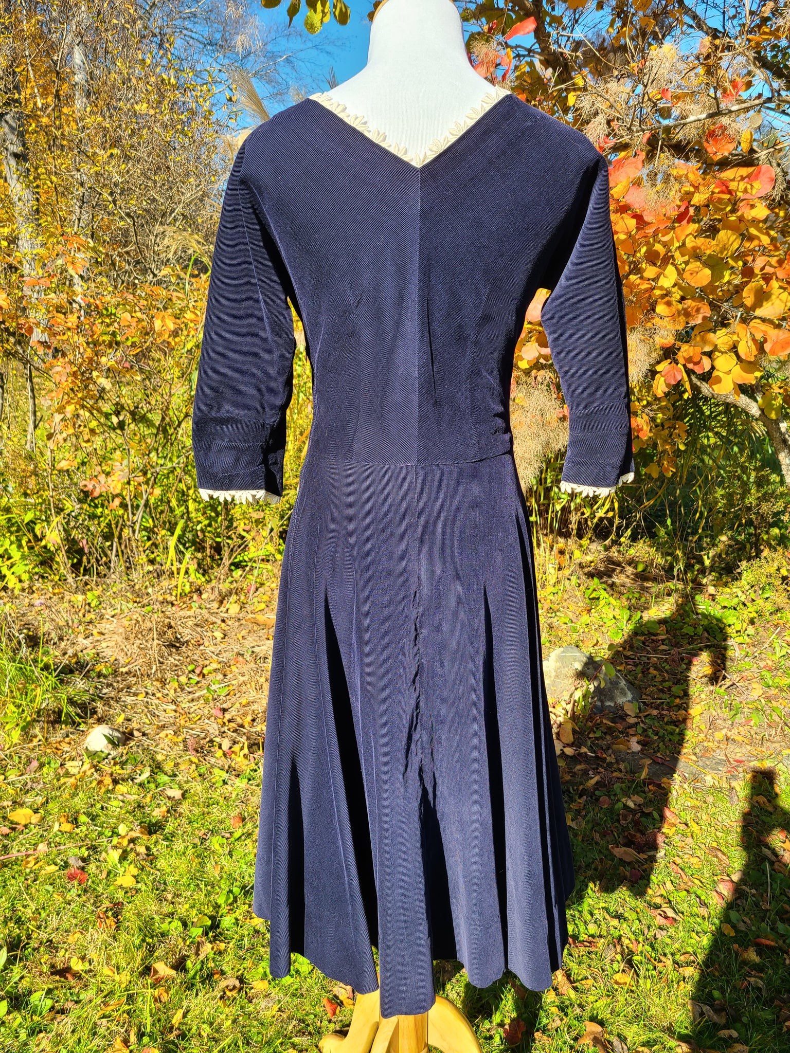 fitted lace wedding dress The Alexis Swing Dress in Navy Vintage Diva fitted lace wedding dress The Alexis Swing Dress in Navy Vintage Diva