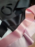 Build Your Own Silk Bonnet Kits - Materials + Pattern (Black Taffeta)