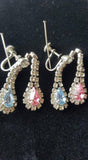1950s Rhinestone Necklace/Earring Set